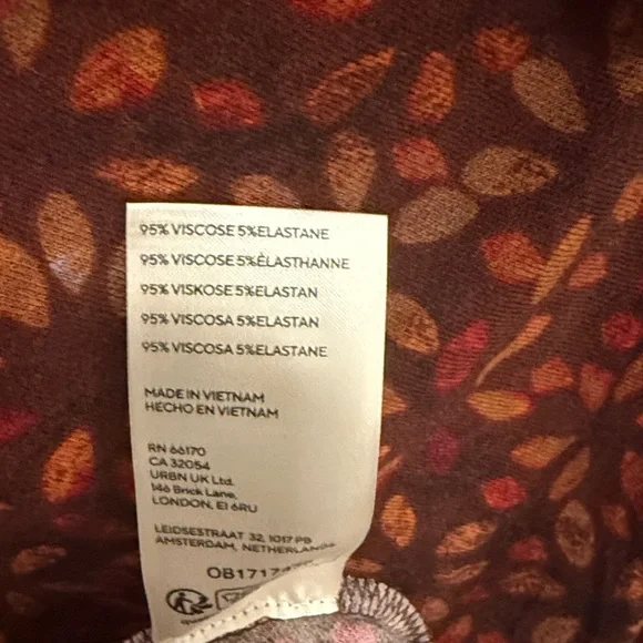 Free People Shayla Wrap Midi Dress | Autumn Combo | Small - Picture 9 of 9